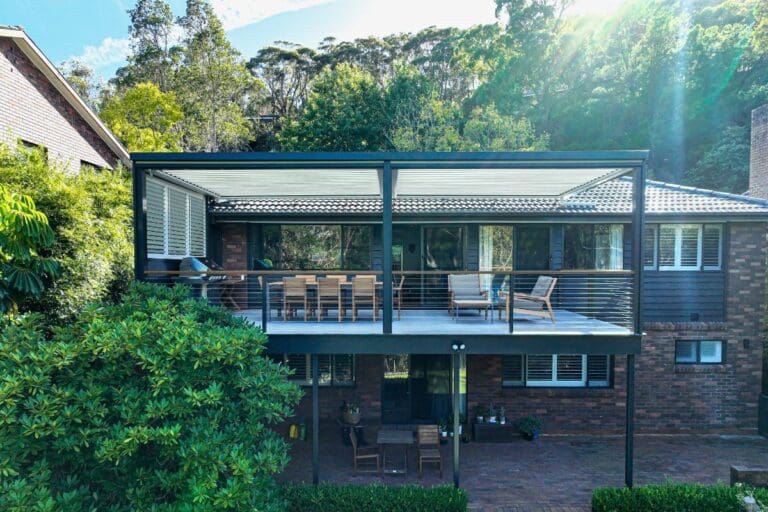 Balcony transformation in St Ives Chase, NSW, by Pergola Land
