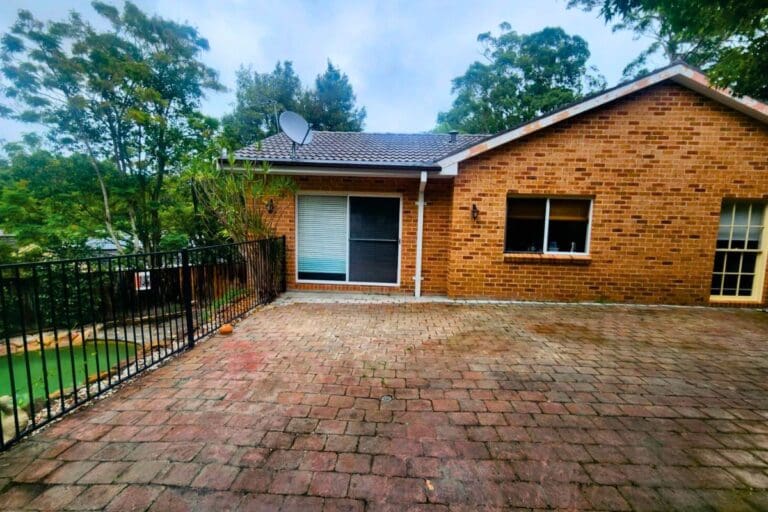 Patio in Pymble, NSW, Before Pergola Land Transformation